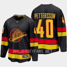 Vancouver Canucks Elias Pettersson 2023-24 Alternate Black #40 Jersey Breakaway Player