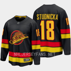 Vancouver Canucks Jack Studnicka 2023-24 Alternate Black #18 Jersey Breakaway Player