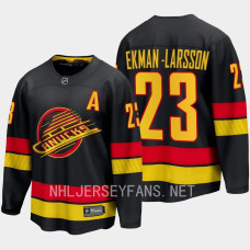 Vancouver Canucks Oliver Ekman-Larsson 2023-24 Alternate Black #23 Jersey Breakaway Player