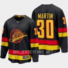 Vancouver Canucks Spencer Martin 2023-24 Alternate Black #30 Jersey Breakaway Player