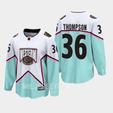 Logan Thompson Vegas Golden Knights NHL All-Star Western Conference White Jersey With 2023 Stanley Cup Patch