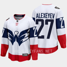 Alexander Alexeyev Washington Capitals 2023 NHL Stadium Series Breakaway Player White Jersey