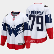 Charlie Lindgren Washington Capitals 2023 NHL Stadium Series Breakaway Player White Jersey