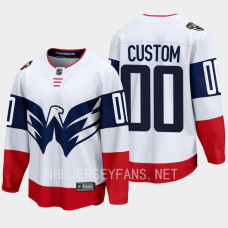 Custom Washington Capitals 2023 NHL Stadium Series Breakaway White Jersey