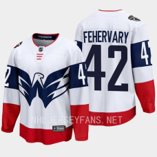 Martin Fehervary Washington Capitals 2023 NHL Stadium Series Breakaway Player White Jersey