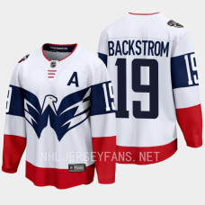 Nicklas Backstrom Washington Capitals 2023 NHL Stadium Series Breakaway Player White Jersey