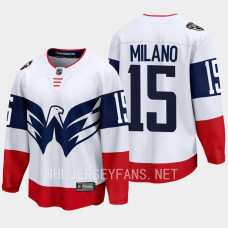 Sonny Milano Washington Capitals 2023 NHL Stadium Series Breakaway Player White Jersey