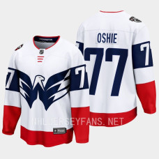 Washington Capitals TJ Oshie 2023 NHL Stadium Series White #77 Jersey Breakaway Player