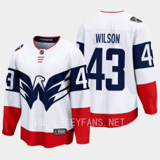 Washington Capitals Tom Wilson 2023 NHL Stadium Series White #43 Jersey Breakaway Player