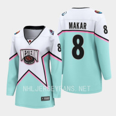 Colorado Avalanche Cale Makar #8 White 2023 NHL All-Star Western Conference Jersey Women