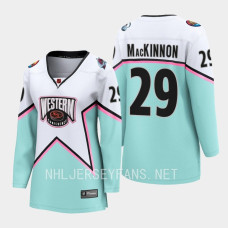 Colorado Avalanche Nathan MacKinnon #29 White 2023 NHL All-Star Western Conference Jersey Women