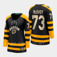 Boston Bruins Charlie McAvoy #73 Black 2023 Winter Classic Breakaway Jersey Women