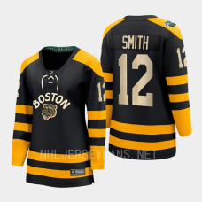 Boston Bruins Craig Smith #12 Black 2023 Winter Classic Breakaway Jersey Women