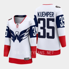 Washington Capitals Darcy Kuemper #35 White 2023 NHL Stadium Series Breakaway Player Jersey Women