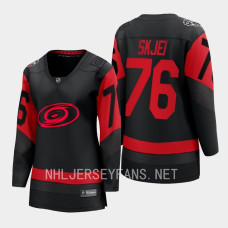 Brady Skjei Carolina Hurricanes 2023 NHL Stadium Series Women Breakaway Player Jersey Black