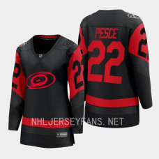 Brett Pesce Carolina Hurricanes 2023 NHL Stadium Series Women Breakaway Player Jersey Black