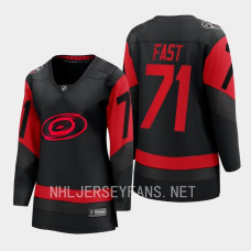 Jesper Fast Carolina Hurricanes 2023 NHL Stadium Series Women Breakaway Player Jersey Black