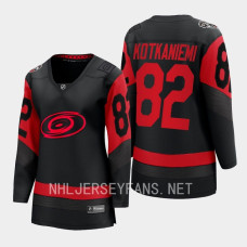 Jesperi Kotkaniemi Carolina Hurricanes 2023 NHL Stadium Series Women Breakaway Player Jersey Black