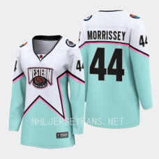 Winnipeg Jets Josh Morrissey #44 White 2023 NHL All-Star Western Conference Jersey Women