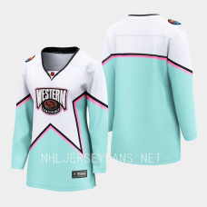 NHL Western Conference # White 2023 All-Star Game Breakaway Jersey Women