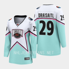 Edmonton Oilers Leon Draisaitl #29 White 2023 NHL All-Star Western Conference Jersey Women