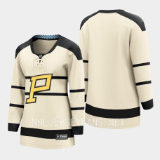 Blank Pittsburgh Penguins 2023 Winter Classic Women Jersey Cream