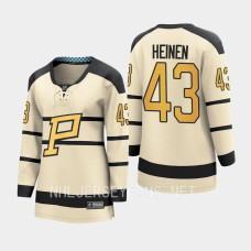 Pittsburgh Penguins Danton Heinen #43 Cream 2023 Winter Classic Player Jersey Women