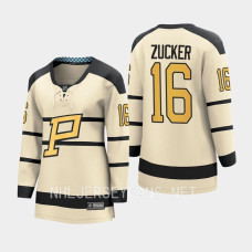 Pittsburgh Penguins Jason Zucker #16 Cream 2023 Winter Classic Player Jersey Women