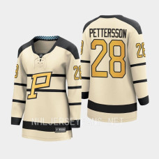 Pittsburgh Penguins Marcus Pettersson #28 Cream 2023 Winter Classic Player Jersey Women