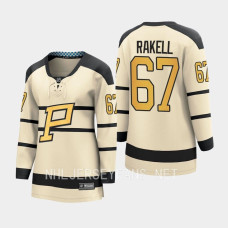 Pittsburgh Penguins Rickard Rakell #67 Cream 2023 Winter Classic Player Jersey Women