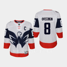 Youth Washington Capitals Alexander Ovechkin #8 2023 NHL Stadium Series Player Jersey White