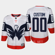 Custom Washington Capitals 2023 NHL Stadium Series Player Youth Jersey White