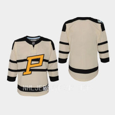 Blank Pittsburgh Penguins 2023 Winter Classic Youth Jersey Cream