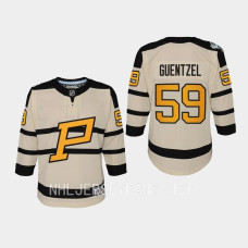 Jake Guentzel Pittsburgh Penguins 2023 Winter Classic Premier Youth Jersey Cream