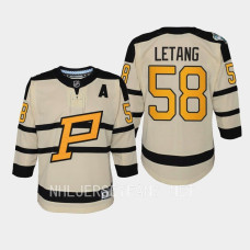 Kris Letang Pittsburgh Penguins 2023 Winter Classic Premier Youth Jersey Cream