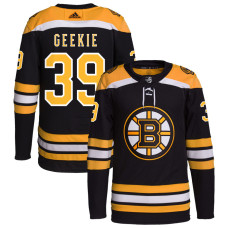 Men's Boston Bruins Geekie,Morgan - 39 Black Home Primegreen Replica Jersey