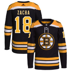 Men's Boston Bruins Zacha,Pavel - 18 Black Home Primegreen Replica Jersey