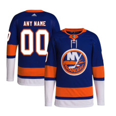 Men's CUSTOM New York Islanders Royal Home Primegreen Authentic Jersey