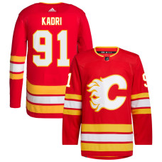 Men's Calgary Flames Kadri,Nazem - 91 Red Home Primegreen Authentic Jersey