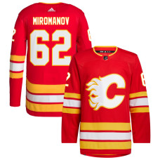 Men's Calgary Flames Miromanov,Daniil - 62 Red Home Primegreen Replica Jersey