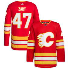 Men's Calgary Flames Zary,Connor - 47 Red Home Primegreen Replica Jersey