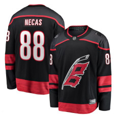 Men's Carolina Hurricanes Necas,Martin - 88 Branded Black Home Breakaway Authentic Jersey