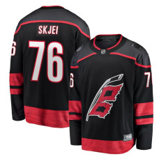 Youth Carolina Hurricanes Skjei,Brady - 76 Branded Black Home Breakaway Replica Jersey