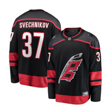 Men's Carolina Hurricanes Svechnikov,Andrei - 37 Branded Black Home Breakaway Authentic Jersey