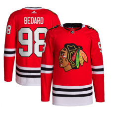 Youth Chicago Blackhawks Bedard,Connor - 98 Red Home Primegreen Replica Jersey