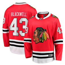 Youth Chicago Blackhawks Blackwell,Colin - 43 Red Home Primegreen Replica Jersey