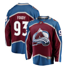 Youth Colorado Avalanche Foudy-Jean-Luc - 93 Maroon Home Breakaway Replica Jersey