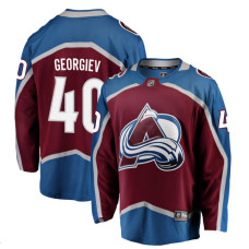 Youth Colorado Avalanche Georgiev-Alexandar - 40 Maroon Home Breakaway Replica Jersey