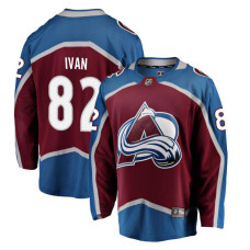 Youth Colorado Avalanche Ivan-Ivan - 82 Maroon Home Breakaway Replica Jersey