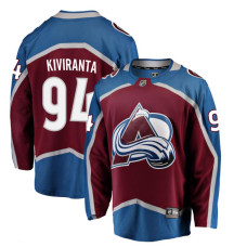 Youth Colorado Avalanche Kiviranta-Joel - 94 Maroon Home Breakaway Replica Jersey